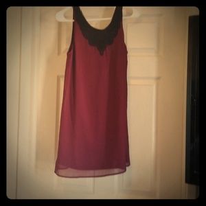 Burgundy dress
